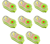 10-1pcs LED Life Jacket Light Energy-Efficient Safety Personal Locator Light Life Vest Signal Light for Swimming Sea Fishing