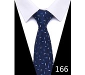 New Style Fashion 7.5 cm Blue Striped Floral Tie For Men Gravatas Hombre Fit Wedding Workplace Birthday Gift