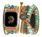 Bohemia Strap for Apple Watch Ultra Band 49mm 44mm 45mm 41mm 42mm 38 Handmade Natural Beads Bracelet Iwatch Series 8 7 6 Se 5 3