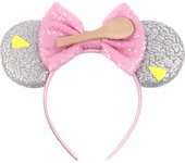 Newest Disney Mickey Mouse Ears Headband Kid Adult Festival Party Sequins 5" Bow Headband Women Baby Girl Party Hair Accessories
