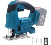 Sierra de plantilla eléctrica inalámbrica, herramienta eléctrica de carpintería multifunción portátil, ajustable, para Makita de 18V, Sierra de salto eléctrica 2800rpm