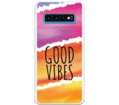 Funda compatible con Samsung Galaxy S10 - Good Vibes Tie