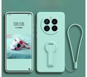 Case for Realme 12 Pro Plus Liquid Silicone Stand Holder Soft Phone Skin Cover for Realme 12 Pro + Upgrade Shockproof Back Funda