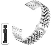 20mm 22mm Watch Band For Samsung Galaxy 3 2 Watch 4/5/6 Gear S2 S3 Stainless Steel Metal Watch Strap For Huawei Amazfit Garmin