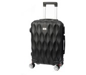 DAM Maleta de cabina Trolley en material ligero de ABS de alta resistencia. Cerradura numérica y 4 ruedas dobles extraíbles y giratorias 360°.  37x24x56Cm
