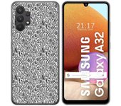 Tumundosmartphone Funda Gel Tpu para Samsung Galaxy A32 4G diseño Letras Dibujos