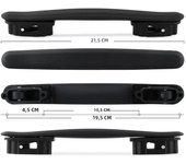 Luggage Handle Handle Grip Trolley Handle Suitcase Handle Bag Handle Replacement Universal Travel Black Luggage Bag Accessories