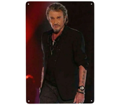 Retro French Rock Singer Johnny Hallyday Metal Sign Personalized Tin Plaque Pub Wall Bar Decor Decorations Art