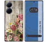 Funda Silicona para Vivo V29 Lite 5G diseño Madera 08 Dibujos