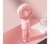 Mini Ventilador de mano con agua, Ventilador Portátil nebulizador, Batería de Lithium Recargable Ventilador Pequeño, humidificación