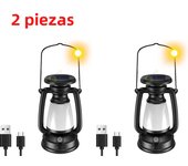 Portable Solar Camping Light With Cold And Warm Light Stepless Dimming USB Rechargeable Outdoor Exploration Camping Tent Lantern