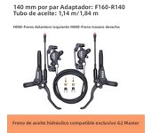 XOD H800/H880 Electric Scooter Hydraulic Disc Brake for KUKirin G2 MAX G2 Master  Multiple Models Electric Scooter Brake