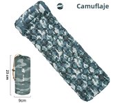 PACOONE Outdoor camping sleeping pad inflatable mattress with pillow foldable ultra-light air cushion waterproof travel hiking