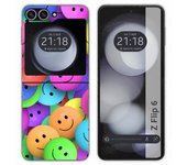 Tumundosmartphone Funda Carcasa Dura para Samsung Galaxy Z Flip 6 5G diseño Smile Dibujos