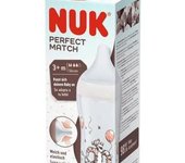 Nuk Perfect Match Biberón Silicona Pp 3+M Tiger 260Ml 1Ud