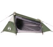 vidaXL Tienda de campaña túnel para 2 personas impermeable verde