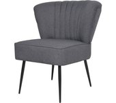 Silla de Cóctel de Tela Dark Gris
