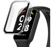 PC Case+Tempered Glass For Xiaomi Mi Band 8 Active Full Cover Screen Protector Smartwatch Bumper For Mi Band8 Mi8 Active Shell