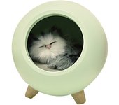Bonita luz de noche con forma de casa de gato para niños, luz de noche portátil, carga USB, lámpara de ambiente para dormitorio