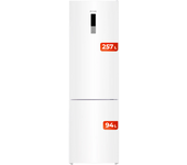 Frigorífico Combi EVVO F55, 226 l + 96 l, Blanco, Total No Frost