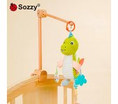 Juguete colgante para coche para bebé recién nacido Sozzy, juguete relajante para cochecito de bebé, colgante con campana para tirar.