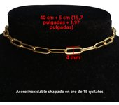 Gold Color Stainless Steel Choker Necklace Women Hip Hop Punk Short Box Link Neck Chains for Women Jewelry Collares de Moda 2024