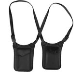 Portable Leather/Nylon Underarm Wallet Anti-Theft Hidden Holster For Phone Men Secret Agent Double Shoulder Wallet Bag Case