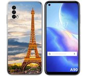 Funda Silicona para Blackview A90 diseño Paris Dibujos