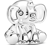 PANDORA Charm Elle el Elefante 799088C00 Plata 925ML Mujer - Inspirado en la Naturaleza