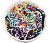 20pcs Ball Bead Chains 12cm Keychain Connectors Key Chain Dolls Label Tag for DIY Jewelry Making