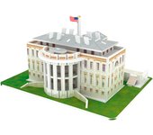 DAM. Puzle 3D de cartón de la Casa Blanca en Estados Unidos. 35 piezas. 15x11x9cm.