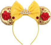 Newest Disney Mickey Mouse Ears Headband Kid Adult Festival Party Sequins 5" Bow Headband Women Baby Girl Party Hair Accessories