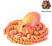 3D Printed Articulated Octopus – Poseable Tentacles Desk Toy, Eco-Friendly PLA Sculpture, Unique Gift for Kids & Adults