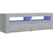 vidaXL Mueble de TV con luces LED 120x35x40 cm, Mueble de Salon, Mueble TV, Mueble TV salon, Mesa de TV, Mueble tele
