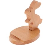 Soporte para Teléfono De Conejo Soportes para Tabletas De Animales Soporte De Teléfono para Escritorio Lindo Soporte para Celular Conejito Niño Teléfono Móvil Madera El Perezoso