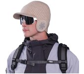 Gorro de invierno con visera Gorro de invierno Gorro cálido Gorro con orejeras Gorro de invierno con visera para hombre Gorro de béisbol de punto con orejeras