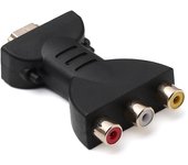 Adaptador y convertidor de audio y vídeo compuesto AV Hiborth compatible con HDMI macho a 3 RCA hembra para TV