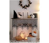 Guirca Encaje Culto para Chimenea negro de 155x60 cm