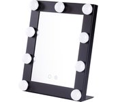 Greenice | Espejo Iluminado Maquillaje LED 25x29Cm Negro 40.000H [SUN-KRS250290-B