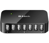 Concentrador USB 2.0 D-Link de 7 Puertos para Dispositivos con Carga Rápida