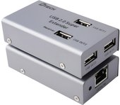 Cctv Extensor USB Por UTP RJ45 Con HUB 4 Puertos LAN Cat5e Lectores de Tarjetas