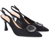 Zapatos tacón cómodo fiesta para mujer color negro YG738