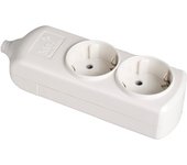 Base bipolar 2 tomas t/tl 10/16 a 250 v color blanco