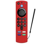 Silicone Remote Control Cover for Fire TV Stick 4K 3Rd Gen 3Rd Generation Anti-Slip Remote Protector Case(Red)