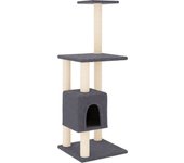 Rascador para Gatos with postes de isal gris obscura 104 cm