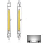 R7s 118mm 40w Led Bulb Cool White 6000k, 3000lm, J118 400w Halogen Lamp Equivalent, Dimmable, 360 Degree Linear 40w R7s Tw