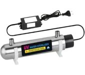 12W Stainless Steel UV Water Sterilizer Ultraviolet Tube Lamp Direct Drink Disinfection Filter Aquarium Fish Tank Purifier