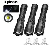 High Power 2000LM LED Flashlight Built-in Battery USB Rechargeable Strong Light Tactical Torch Outdoor Camping Hiking Lantern
