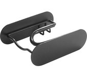 Soporte adhesivo para secador de pelo, soporte para secador de pelo montado en la pared, organizador de almacenamiento para secador de pelo, plancha, resistente al agua, para dormitorio, Hotel