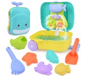 Juguetes De Playa Para Niños Verano Outils De Juguete De Arena Con Carro De Mano Estilo Maleta Herramientas De Agua Para Exterior Regalos Para Niños